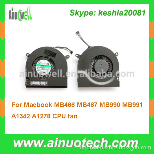 Laptop cpu fan for macbook MB466 MB467 MB990 MB991 A1342 A1278 laptop cooling fan mainboard cooler